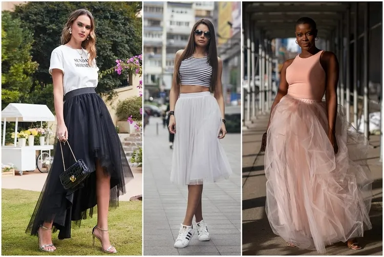 High low tulle outlet skirt outfit ideas