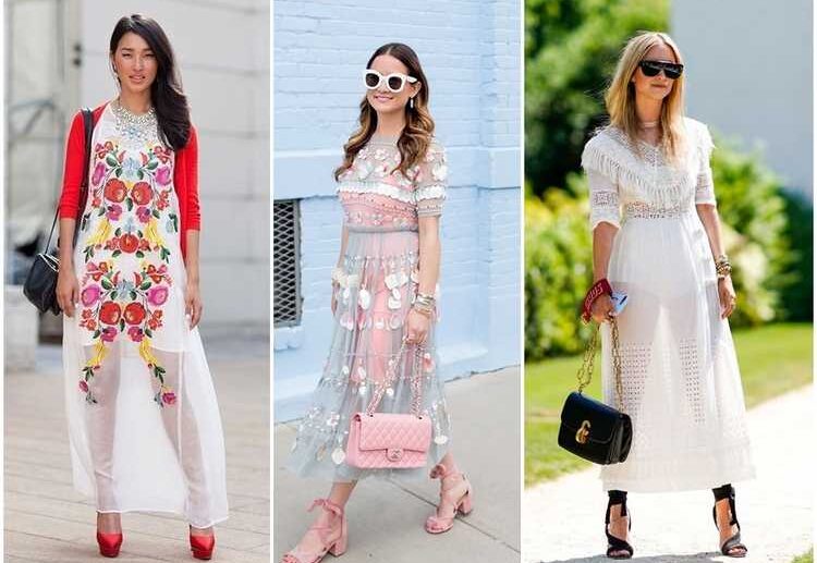 summer 2023 street fashion how to style a sheer dress