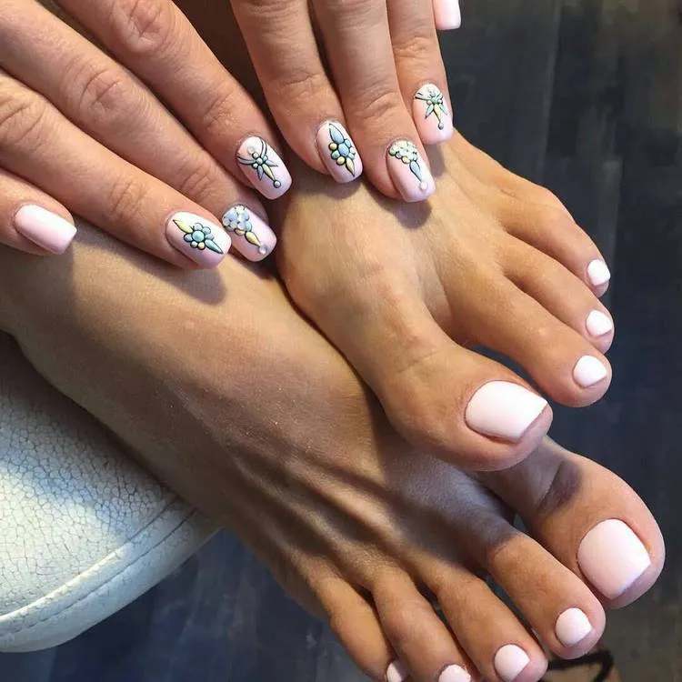 summer manicure and pedicure ideas for women over 50 trending colors and designs