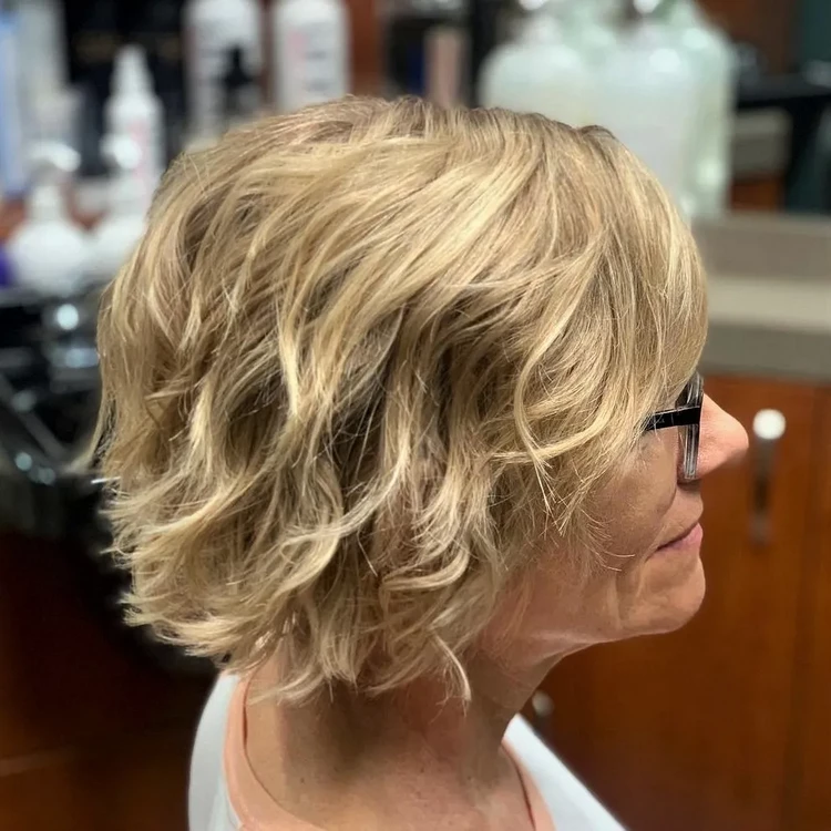 textured bob haircut short hairstyles for women over 60