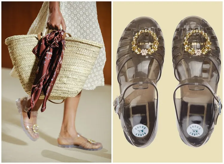 are jelly shoes in style 2023 summer sandal trends