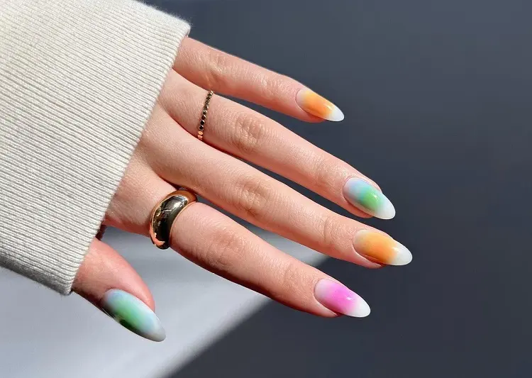 aura nails 2023 best color combinations spring summer