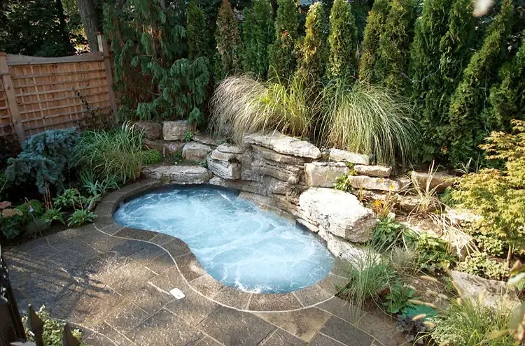 backyard hot tub oasis ideas