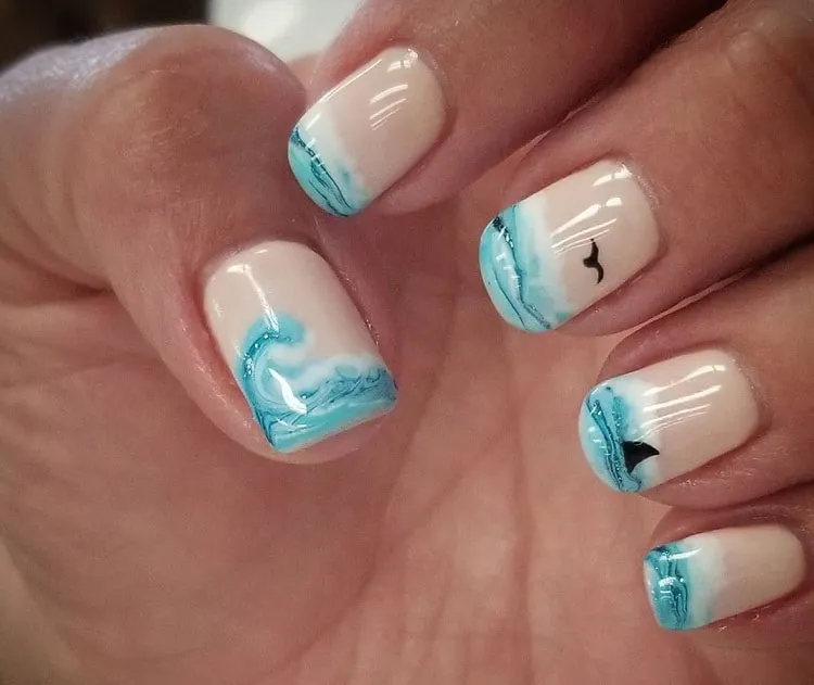 beach nails design