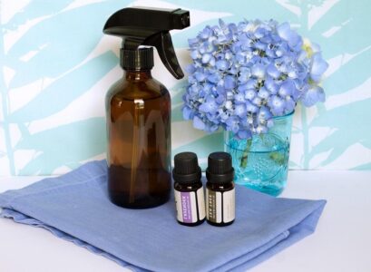 blue dust in home add essential oil drops in water