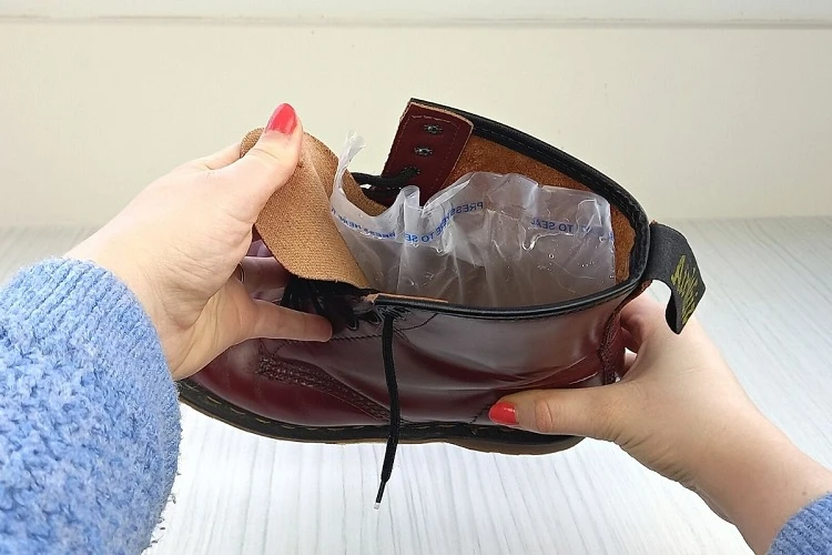 breaking in doc martens genuine leather boots freezer bags tips tricks hacks