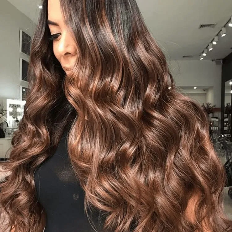 20 Coolest Balayage On Black Hair For Women To Try - Stylendesigns