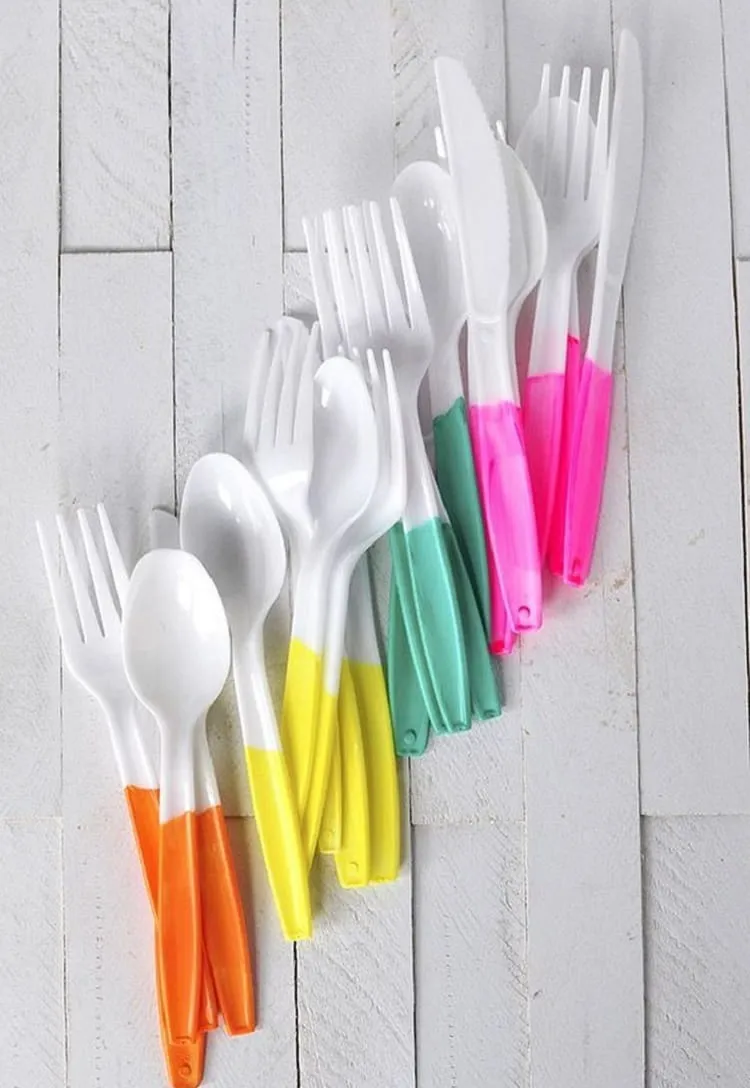 colourful tableware