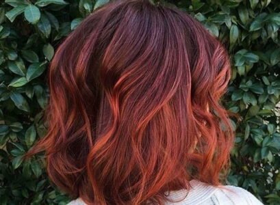 copper balayage on brown hair ideas 2023