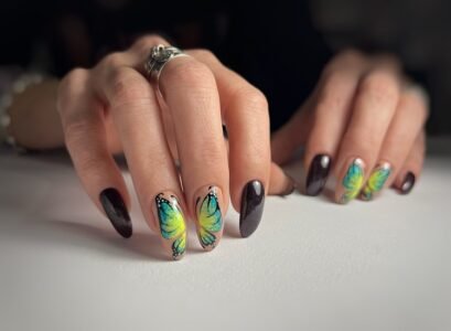 cute butterfly nails 2023 how to do my manicure this spring