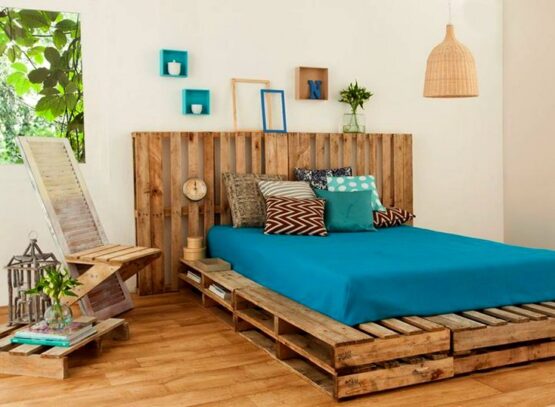 diy bed wooden pallets ideas projects summer house