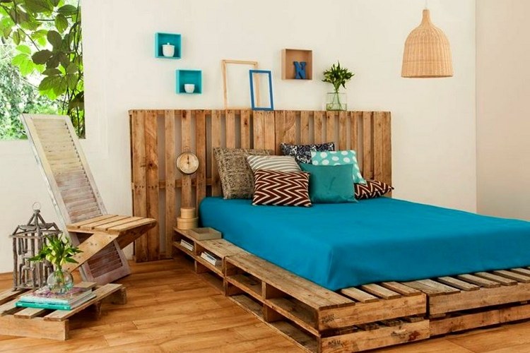 diy bed wooden pallets ideas projects summer house