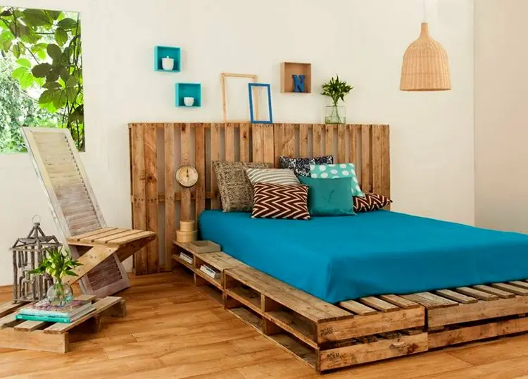 diy bed wooden pallets ideas projects summer house