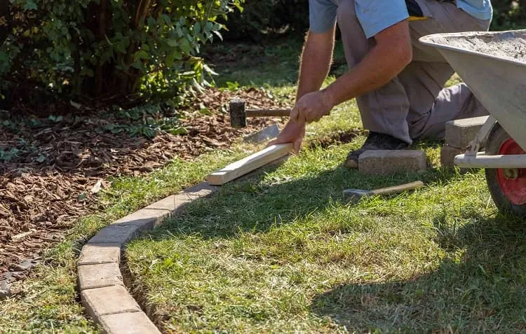 diy garden edging ideas poured concrete