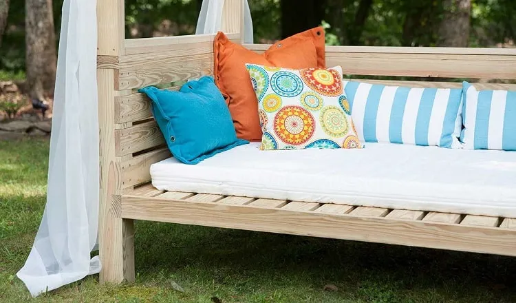 easy diy patio furniture daybed ideas