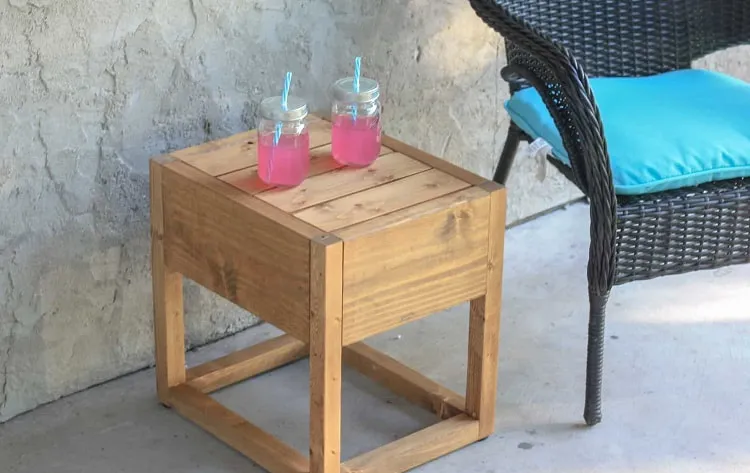 easy diy patio side table