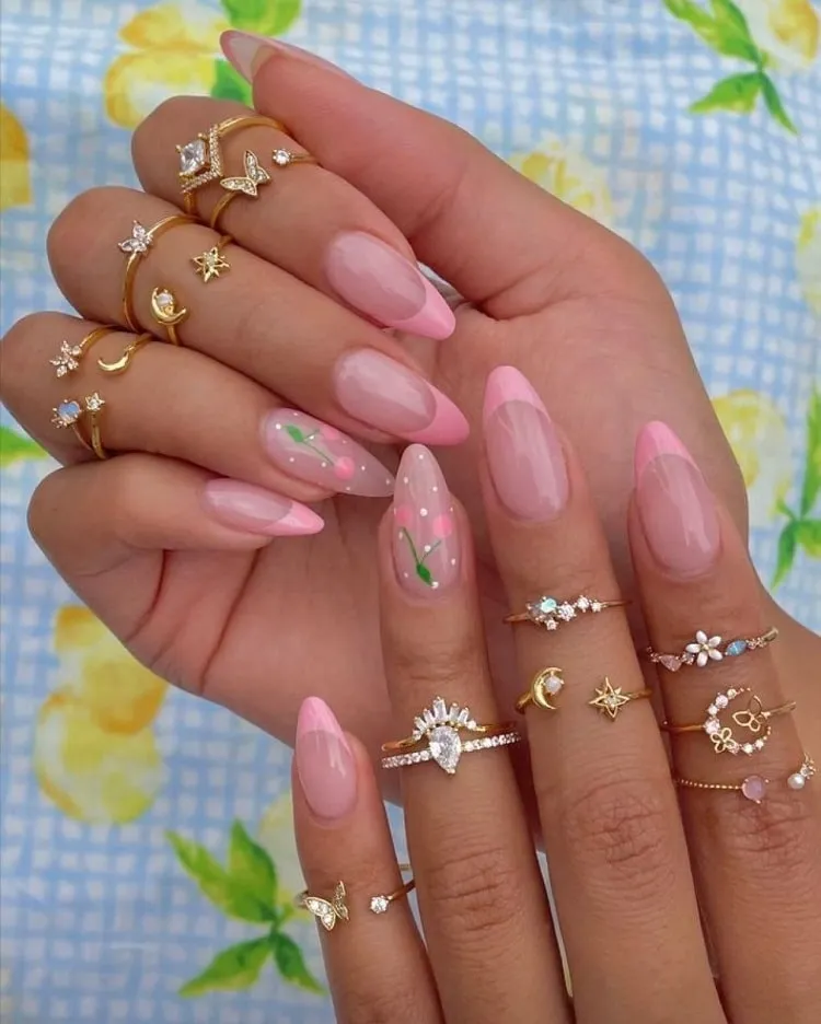 french tip nail designs for summer