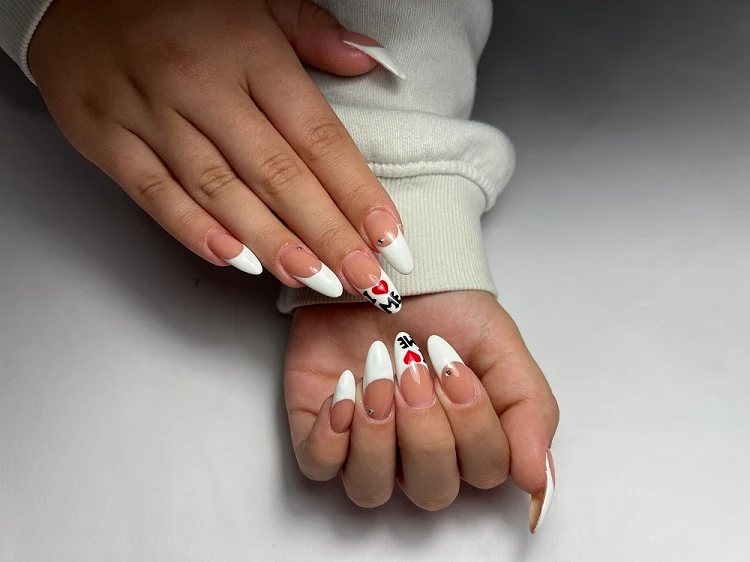 french tip nails with a twist summer manicure