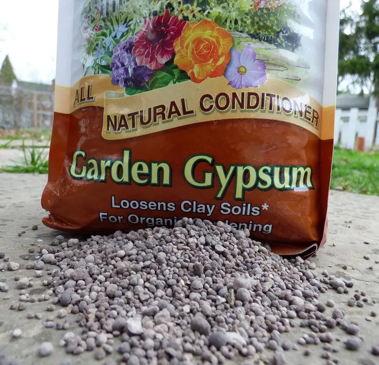 gypsum for soil add to the soil to improve its structure and fertility