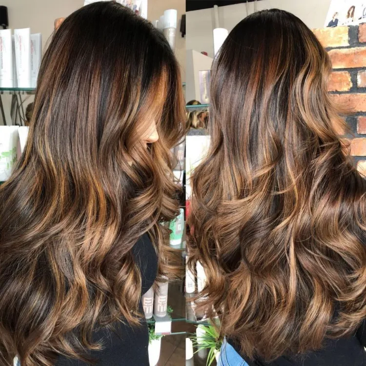 honey caramel highlights on dark brown hair if you need inspiration check out suitable hairstyles for dark brown hair highlights will help you save time and money