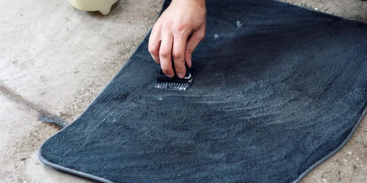 how to clean fabric car mats wet cleaning method