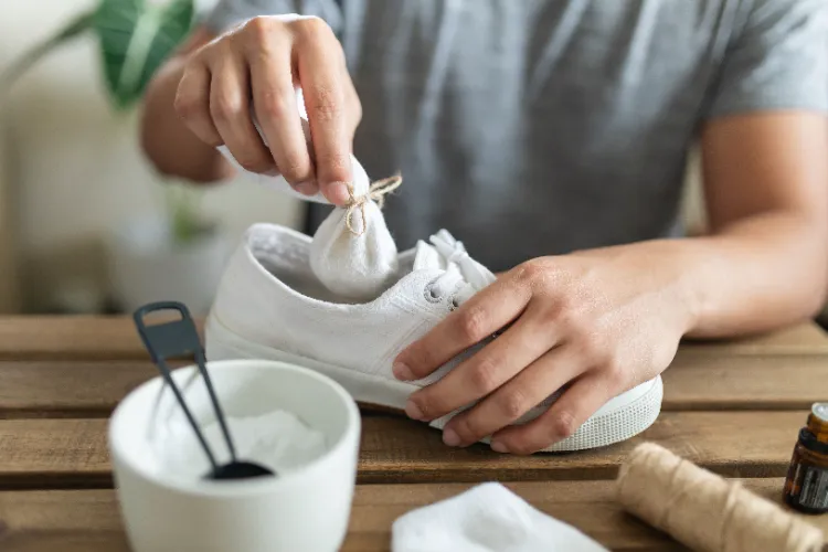 how to clean yellow stains from white shoes another common and proven method is mixing white vinegar and water into a bowl mix and leave similarly to the previous methods
