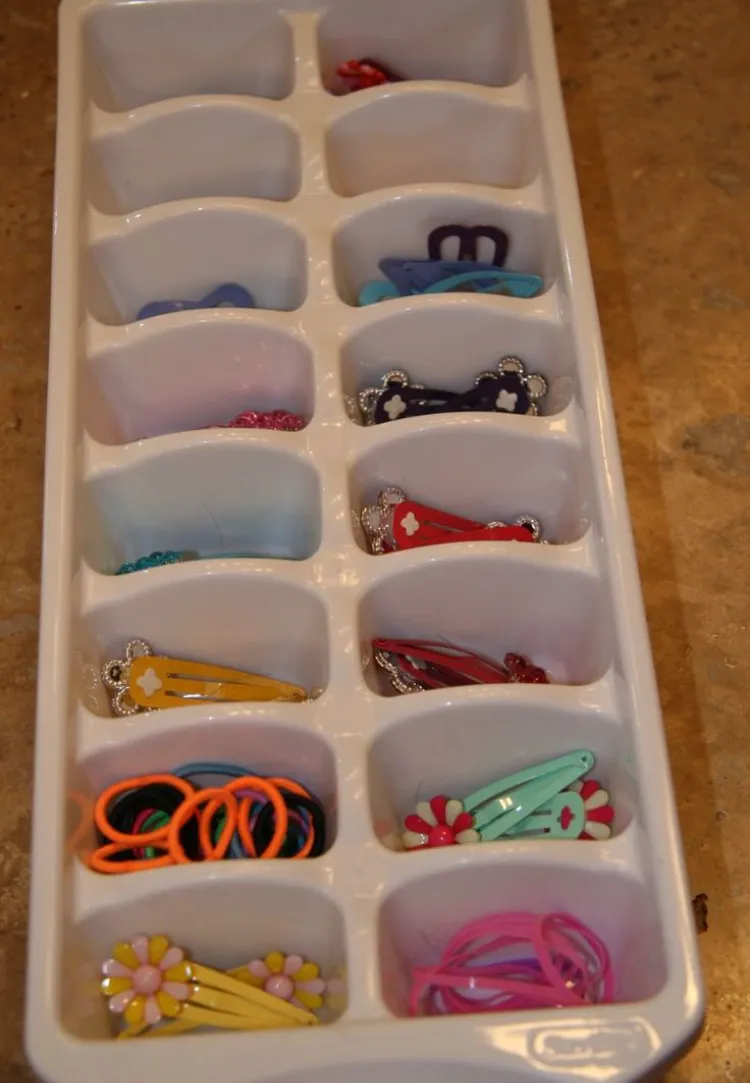 how to organize your hair accessories good and simple cute organizational tools ice cube trays with lid lidded tray prevent spilling