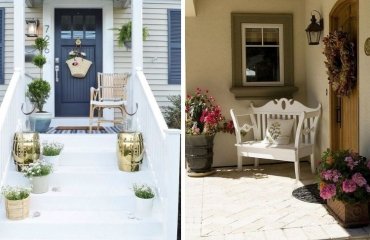 ideas on how to decorate your small front porch exterior outdoor space
