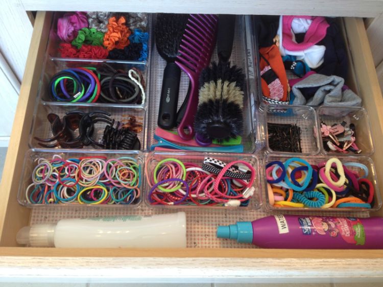 Storage Ideas for Hair Accessories, Tools, and Products