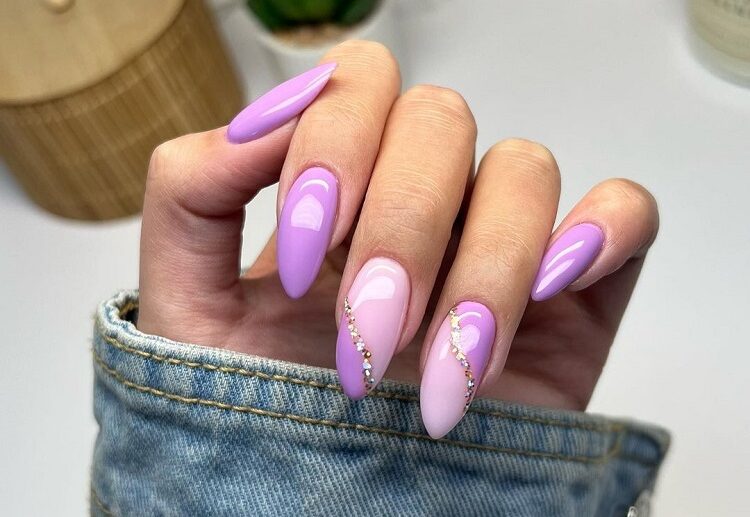 lavender nails 2023 spring summer manicure