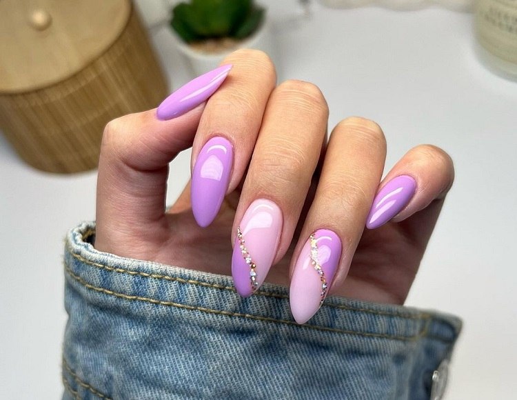 lavender nails 2023 spring summer manicure