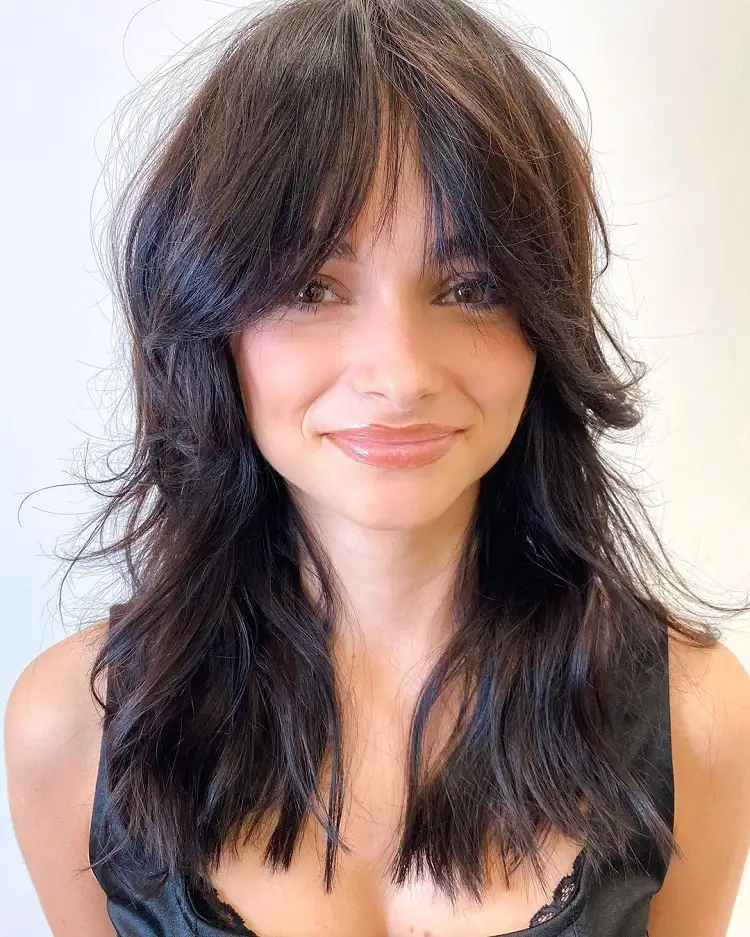 long hair wold cut with bangs hairstyle ideas 2023