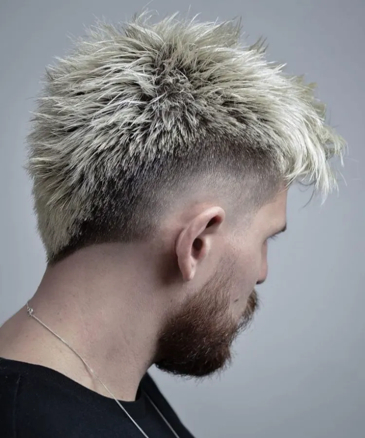 look like a celebrity with this mohawk fade haircut