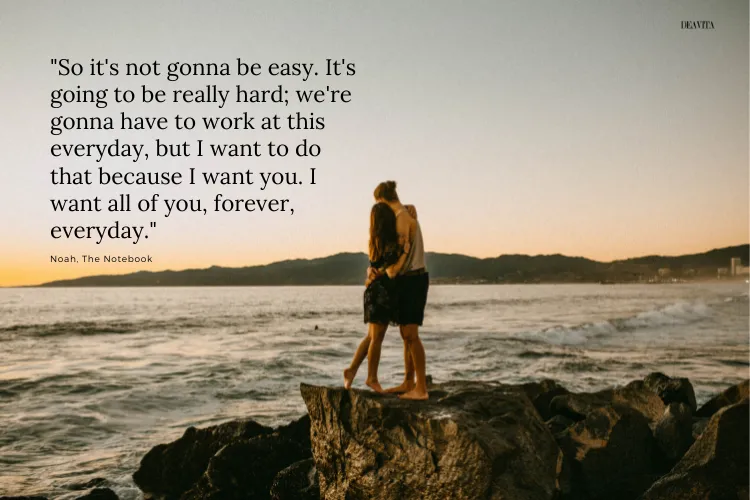 love quotes for her noah the notebook sweet couple moment