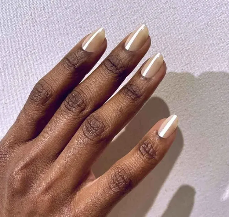 nude nail designs for dark skin