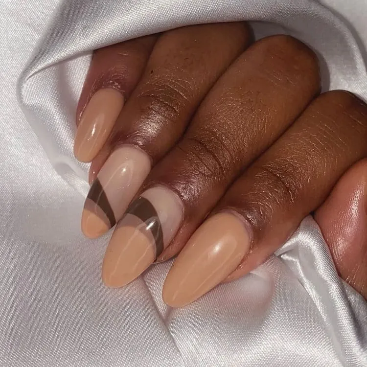 nude nails for dark skin designs