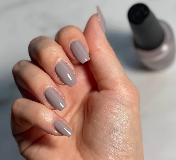 nude taupe nails for mature women