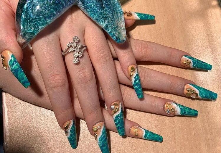 ocean nails design summer 2023 unique ideas