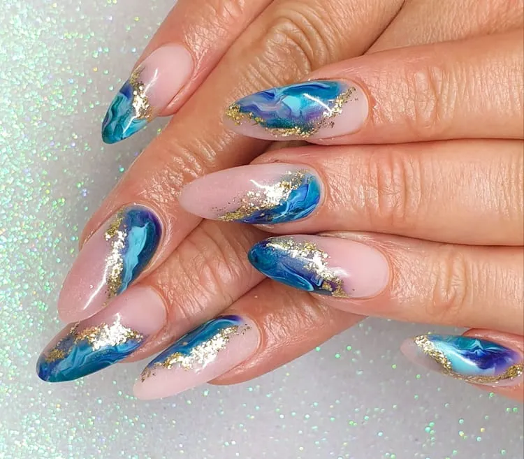 ocean nails design