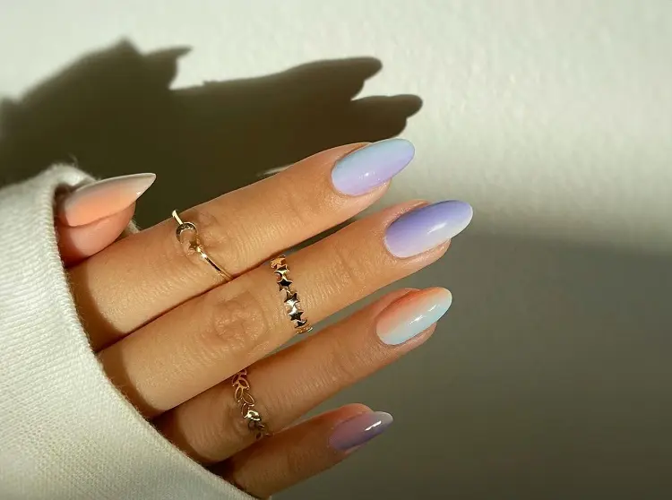 pastel summer ombre nails 2023 manicure trends designs for women almond shape
