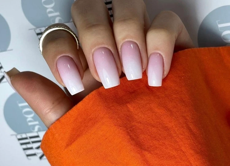 pink and white ombre nails 2023 manicure trends and ideas pictures