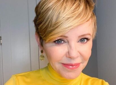 pixie haircut with long side bangs for women over 60