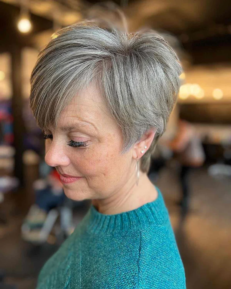 salt and pepper pixie cut for women over 60