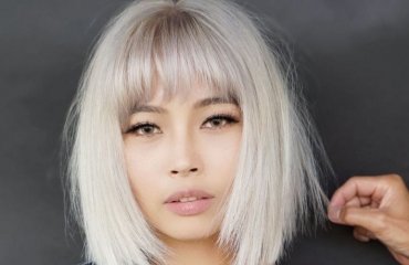 short bob cut with bangs for round face hairstyles ideas