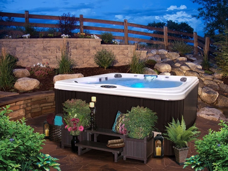simple backyard hot tub ideas