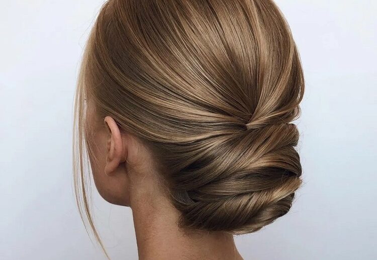 sleek low bun for long hair tutorial guide ideas