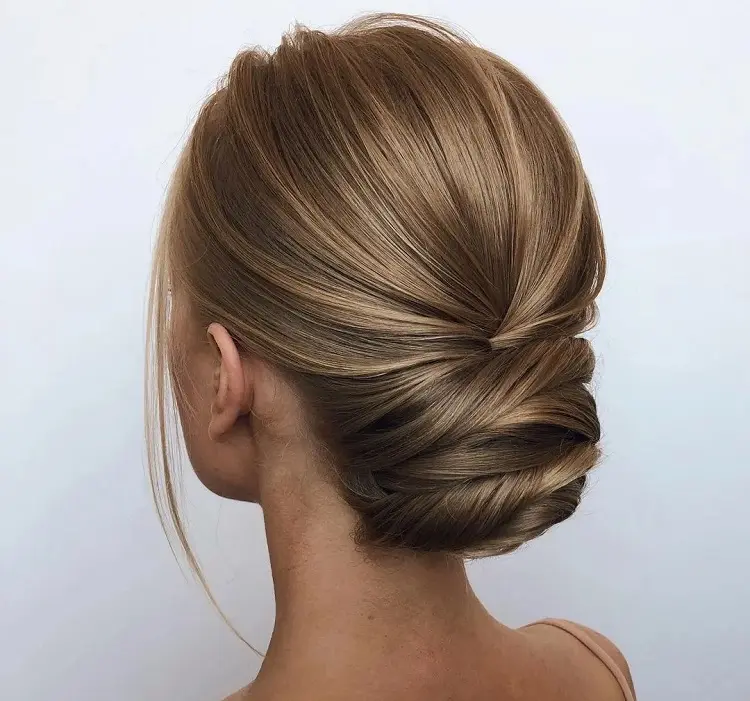 sleek low bun for long hair tutorial guide ideas