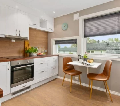 small kitchen table with two chairs interior design hacks