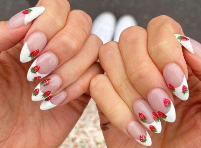 summer french nails designs 2023