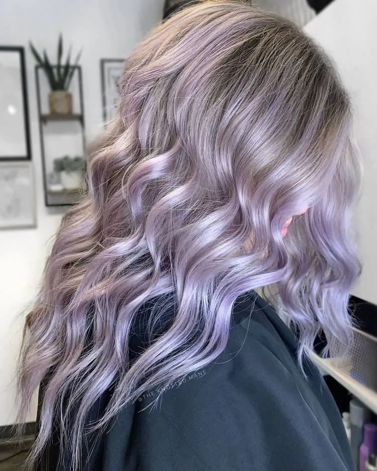 unnatural hair colors for tan skin icy lavender